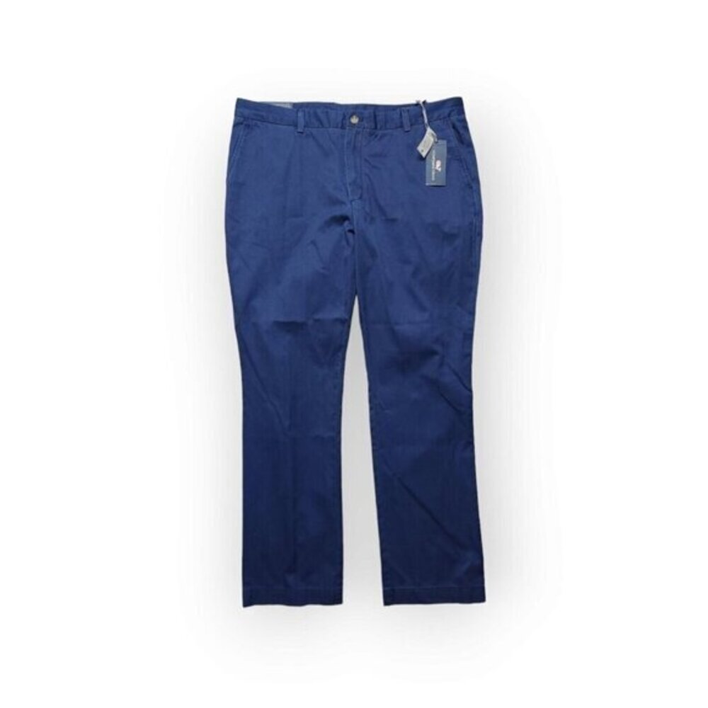 New Vineyard Vines Slim Breaker Pants Solid‎ Navy Blue Mens 40x32
